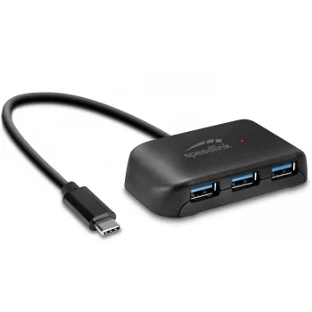 Hub USB-C para 4 portas USB 3.0 Speedlink Snappy Evo (SL-140202-BK)