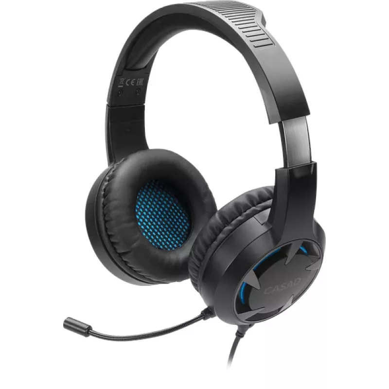 Headset gaming on-ear com fios SPEEDLINK SL-450305-BK com microfone com cancelamento de ruído, USB-A, drivers de 30mm, cabo de 1,8m, preto
