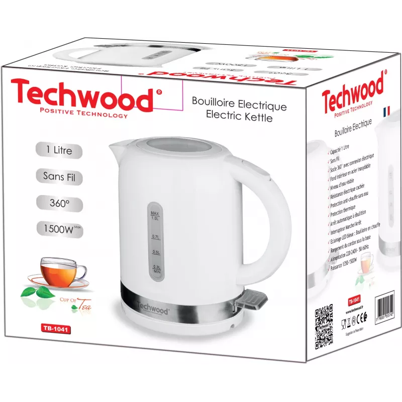 Techwood TB-1041 1 L chaleira elétrica (TB-1041)
