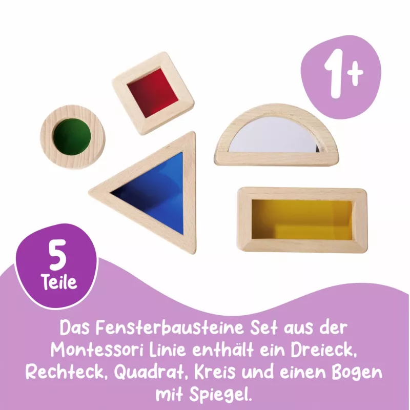 Eichhorn Montessori blocos de construção de janela