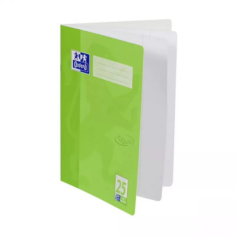 Oxford Touch Caderno de exercícios A4 16 folhas pautadas com margem, verde