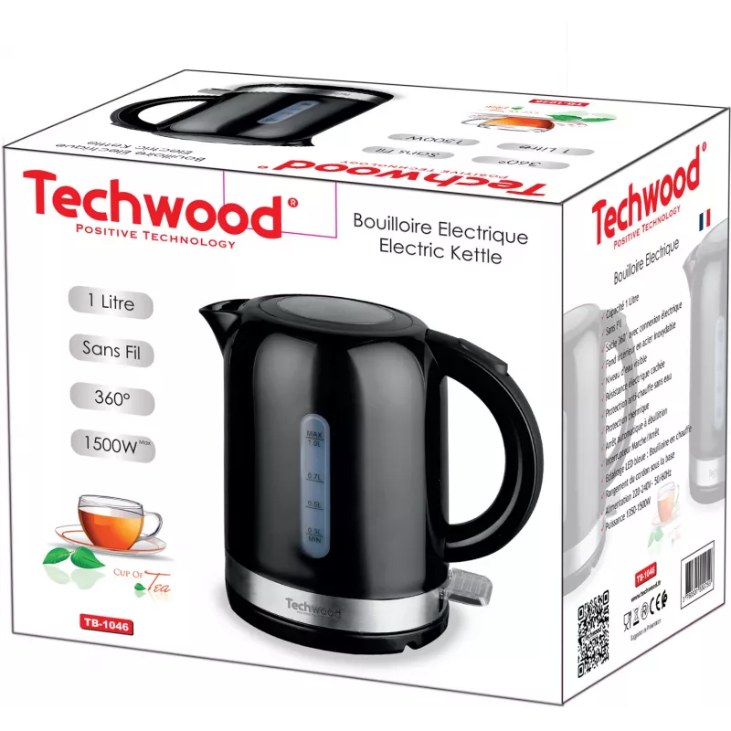 Techwood TB-1046 chaleira elétrica 1 L (TB-1046)