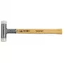 Halder SUPERCRAFT martelo H 30 com cabo amortecedor de vibrações, diâmetro da cabeça 30 mm, inserto de nylon especial branco, médio-duro, corpo em aço