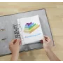 Capas de arquivo LANDS 100 capas de documentos A4 cristal transparente superfície lisa