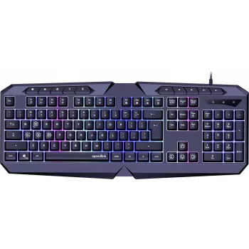 Speedlink Ludicium RGB Rainbow teclado, disposição US (SL-670004-BK-US)