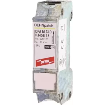 Para-raios DEHN DPA M CLD RJ45B 48 DEHNpatch com 2 conectores fêmea RJ45
