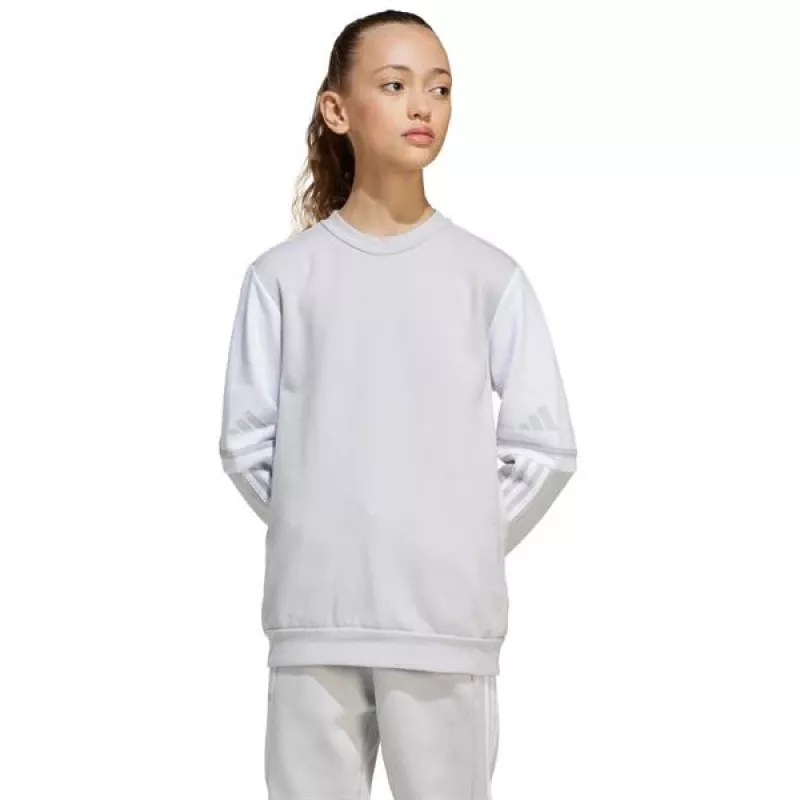 Sweatshirt adidas Squadra 25 Crew para criança - cinzento (JD4824) 164cm