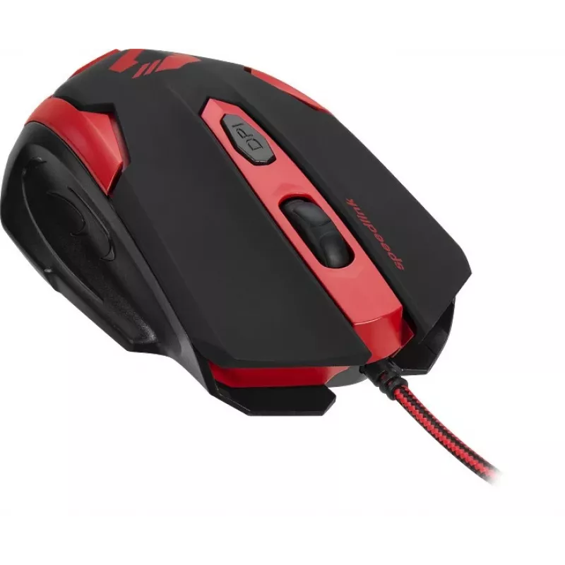 Speedlink Xito rato com fios para jogos, 5 botões, 3200 DPI (SL-680009-BKRD)