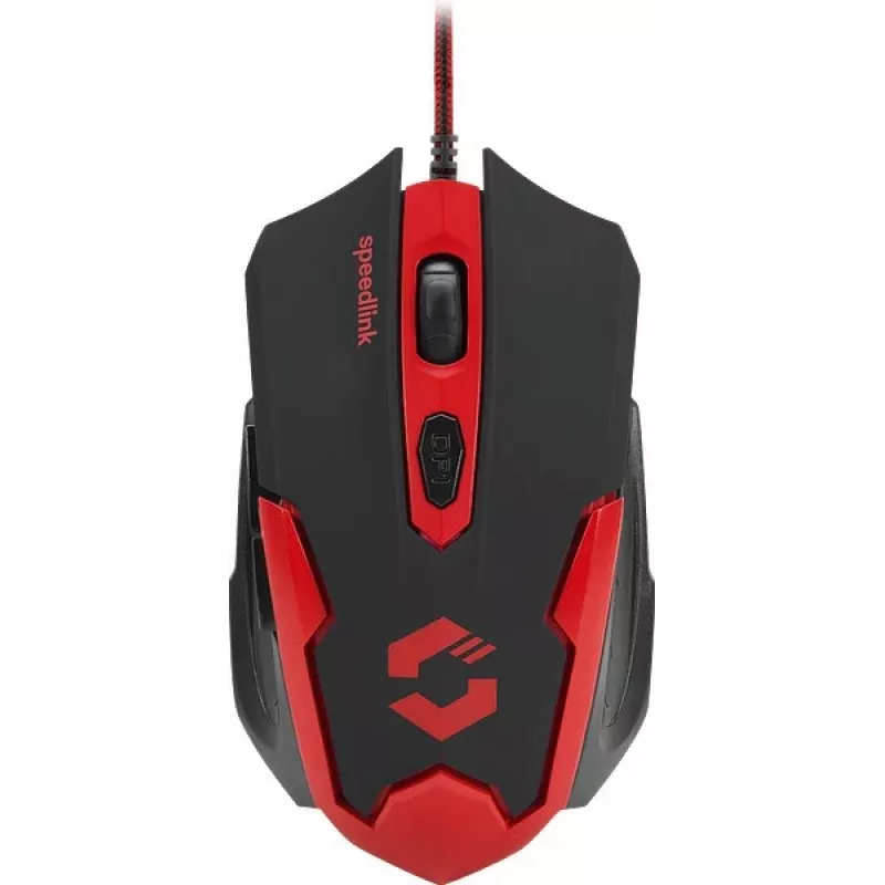 Speedlink Xito rato com fios para jogos, 5 botões, 3200 DPI (SL-680009-BKRD)