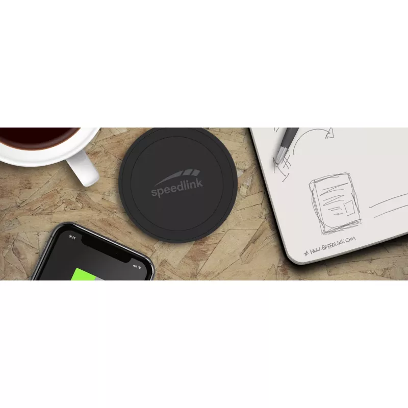 Speedlink Puck 10 carregador sem fios rápido, preto (SL-690403-BK)