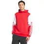 Hoodie de sweatshirt adidas Squadra 25 homem vermelho vivo M