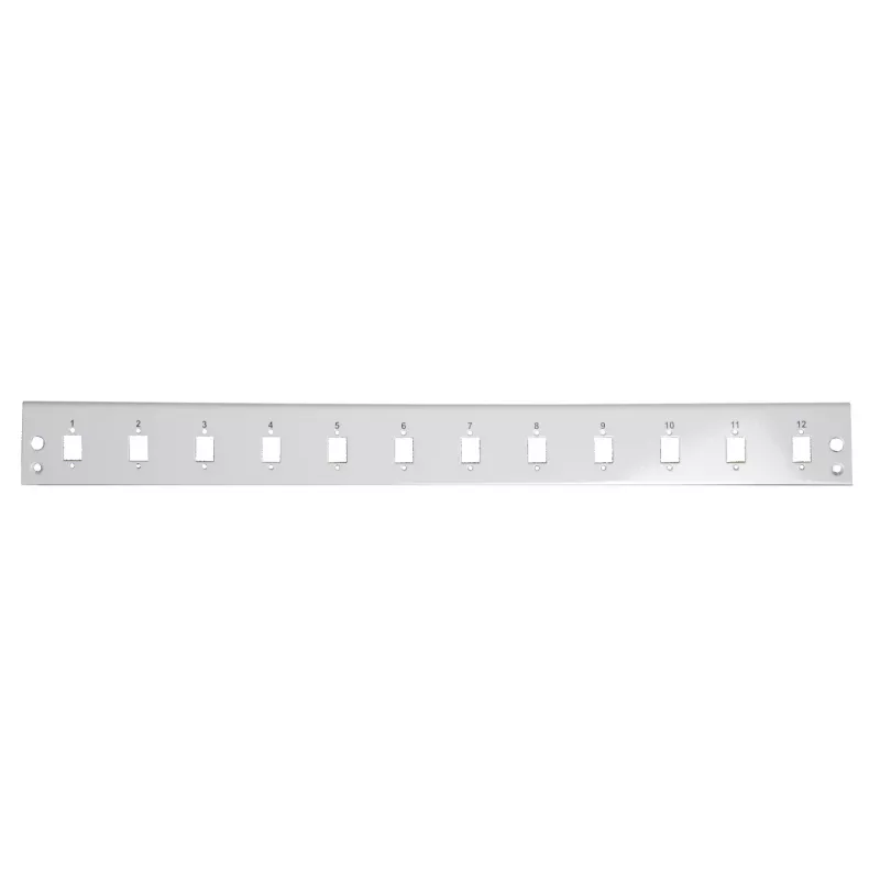 Painel frontal EFB-Elektronik 12x SC Simplex / E2000 Simplex / MTRJ / LC Duplex, cinzento (SB-FP-12SC-S)