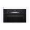 BOSCH Serie 6 Forno de encastrar com AirFry, 71L, autolimpeza por pirólise, preto (HBG578EB3)