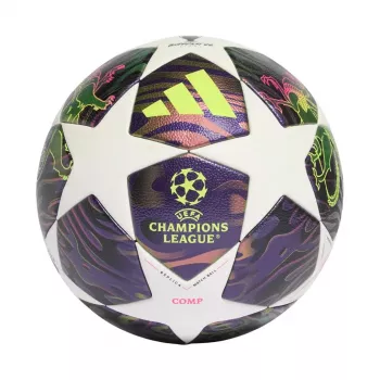 Bola de futebol adidas UCL 25/26 Final Competition tamanho 5 branca lilás