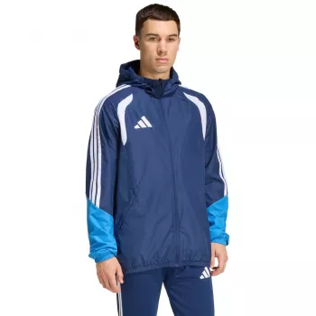 Casaco de treino adidas Tiro 26 Competition All Weather para homem azul-marinho (JY8869, tamanho L)