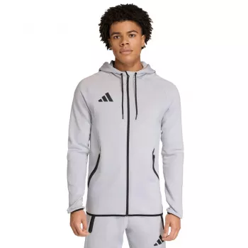 Sweatshirt com capuz adidas Tiro 26 Travel para homem cinzento KF6077 tamanho M