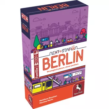 PEGASUS Next Station Berlin – jogo de tabuleiro Roll & Write (edição alemã)