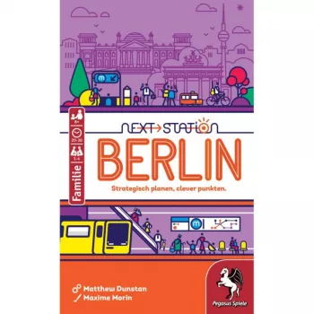 PEGASUS Next Station Berlin – jogo de tabuleiro Roll & Write (edição alemã)