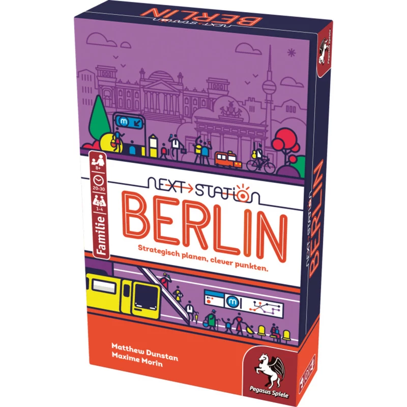 PEGASUS Next Station Berlin – jogo de tabuleiro roll-and-write (edição alemã)