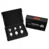 Junta rotativa Thermal Grizzly DeltaMate 90° G1/4 polegadas níquel brilhante – pack de 6