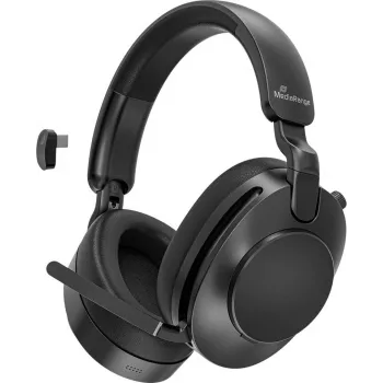 MediaRange MROS308 Auscultadores sem fios Over-Ear híbridos ANC com braço de microfone, 800mAh