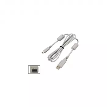Cabo USB para câmara OM SYSTEM CB-USB6 (V3354200W000) - USB 2.0, 1,5 m, preto
