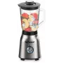 Batedeira de mesa Techwood TBLI-1250 1200 W 1,5 L jarro de vidro preto/prateado