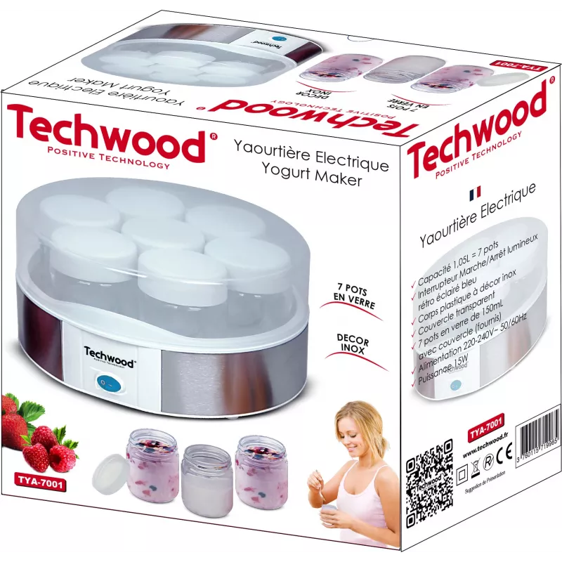 Techwood TYA-7001 iogurteira elétrica (TYA-7001)