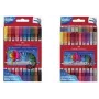 Marcadores de ponta dupla com glitter Faber-Castell, pack de 20 com ponta larga e fina (3-5 mm / 1 mm), laváveis - 151108