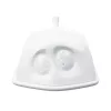 Manteigueira FIFTYEIGHT Versteckt branca – manteigueira de porcelana com rosto escondido
