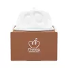 Manteigueira FIFTYEIGHT Versteckt branca – manteigueira de porcelana com rosto escondido