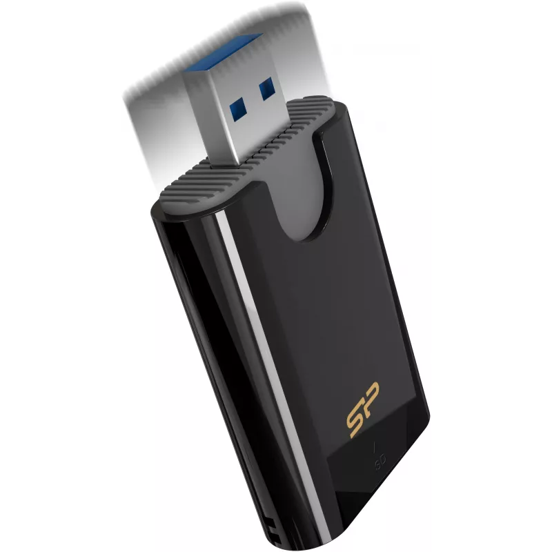 Silicon Power Combo Leitor de cartões SD/microSD, USB 3.2 Gen 1 Type-A, Preto (SPU3AT5REDEL300K)