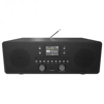 Rádio-despertador Reflexion HRA21DAB+ DAB+ FM com Bluetooth, alarme duplo, temporizador de sono, preto
