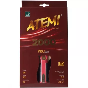 Raquete de ténis de mesa côncava Atemi 2000 Pro