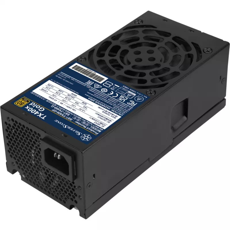 Fonte de alimentação ATX SilverStone TX400x Gold 400W 80 PLUS Gold, preto, 2x PCIe
