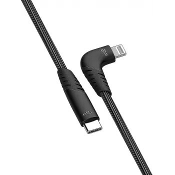 Silicon Power Boost Link Nylon LK50CL Cabo de USB-C para Lightning, 1 m, cinzento
