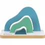 Estante de chão TONIES Mini - Berg 11003982 metal cromado prateado 2 prateleiras estante de chão