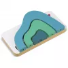 Estante de chão TONIES Mini - Berg 11003982 metal cromado prateado 2 prateleiras estante de chão