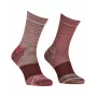 Meias de caminhada Ortovox Alpine Mid para mulher - Wild Rose