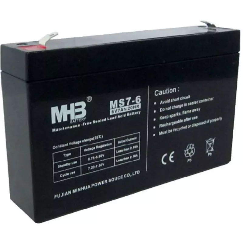 PowerWalker MHB MS7-6 bateria VRLA 12V 7Ah para sistemas UPS