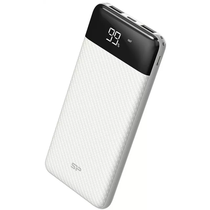 Silicon Power GP28 10000 mAh power bank, branco (SP10KMAPBKGP280W)