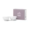 FIFTYEIGHT PRODUCTS Conjunto de tigelas 200ml - Sorridente e a piscar o olho, Branco (2 peças)