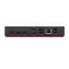 Lenovo ThinkPad Universal USB-C Dock 40AY0090EU - Suporte para 3x ecrãs 4K, 100W Power Delivery, 10 portas, Preto