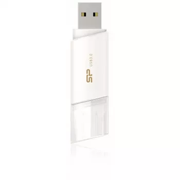 Silicon Power Blaze B06 32GB USB 3.2 Gen 1 pen drive, retrátil, branca