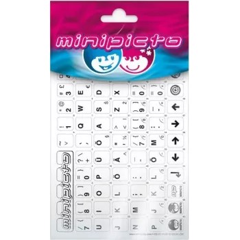 Kolm Lõvi Minipicto estónio, autocolantes para teclado (KB-UNI-EE01-WHT)