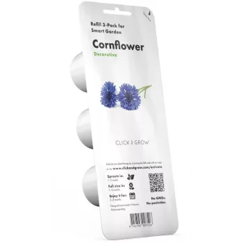Click & Grow cápsulas de plantas centáurea para Smart Garden, pack de 3 (SGR36X3)