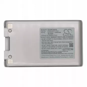 Cameron Sino 29.6V 2900mAh bateria de iões de lítio para aspirador vertical Dreame T30 (substitui P2033-8S1P-PAA)