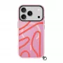 LAUT Keyko Pop capa para iPhone 17 Pro, Rosy Wave
