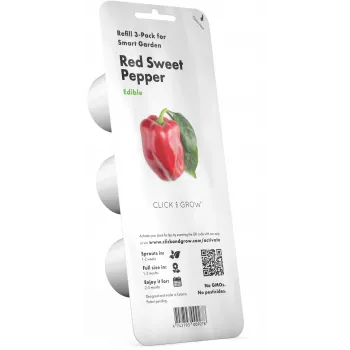 Click & Grow SGR63X3 Smart Garden 3 recarga de cápsulas de plantas (3 cápsulas, biodegradáveis, pré-plantadas, Smart Soil)