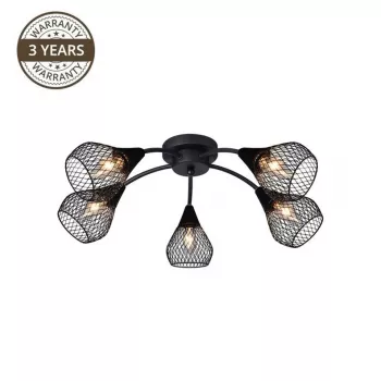 Bistro MX51166-5 Candeeiro de teto, 5x40W E14